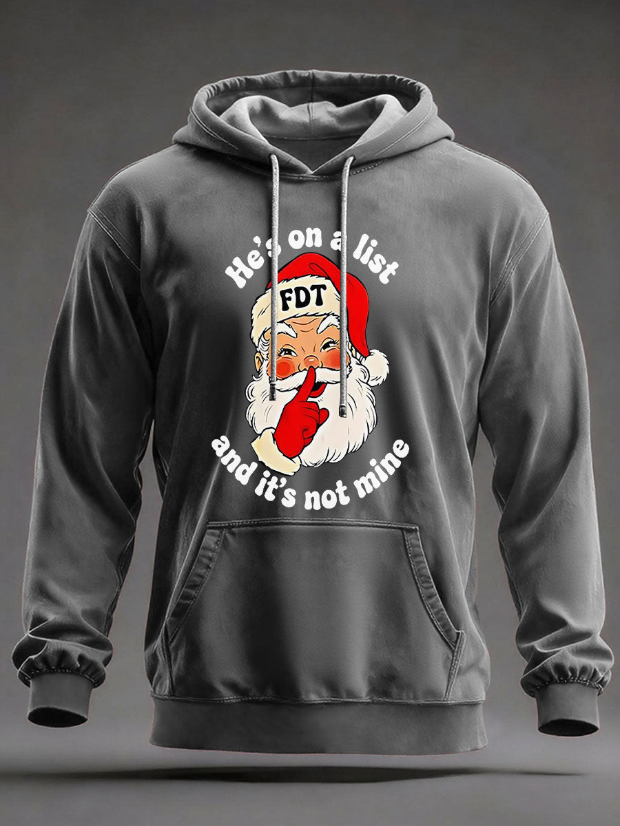 Men's Christmas FDT Print Casual Hoodie