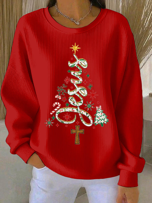 Women's Christmas Print Casual Sweatshirt