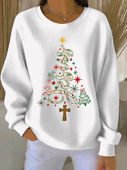 Women's Christmas Print Casual Sweatshirt