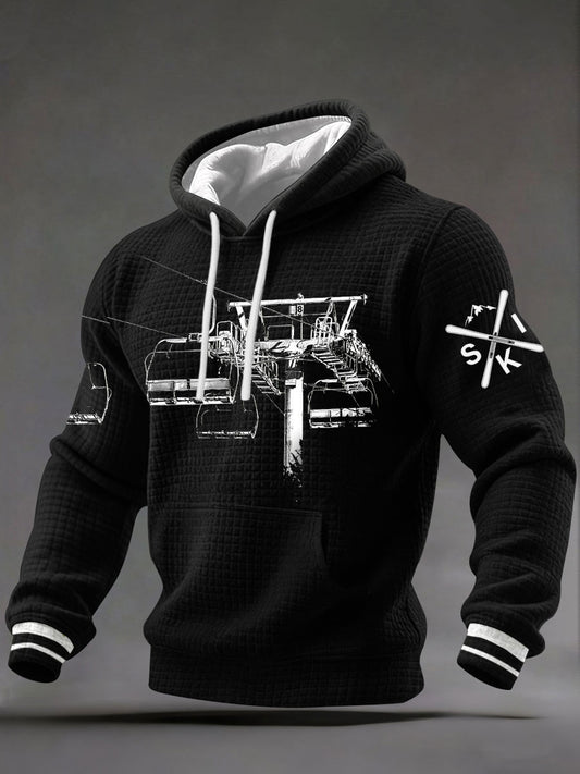 Men's Ski cable car Hoodies