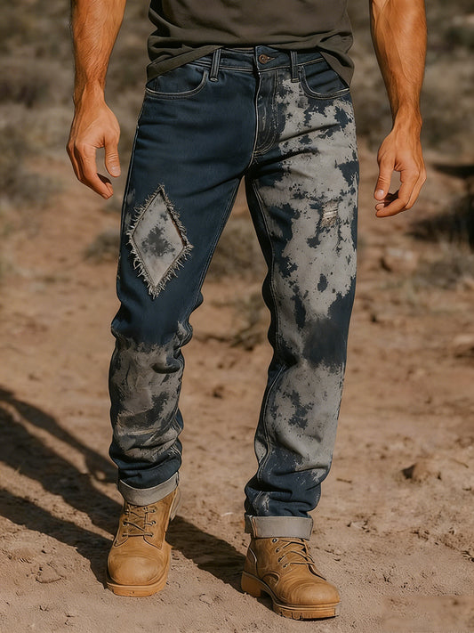 Men's Retro Business Style Casual Work Trousers