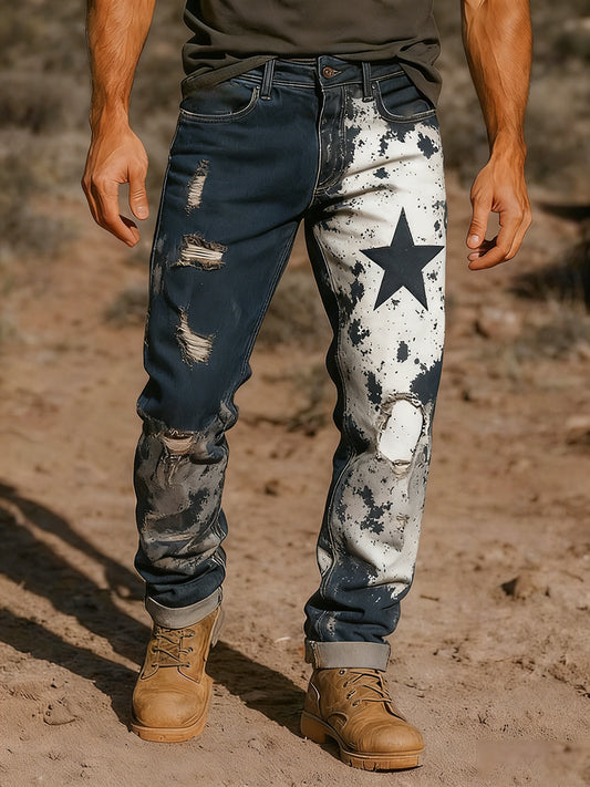 Men's Retro Business Style Casual Work Trousers