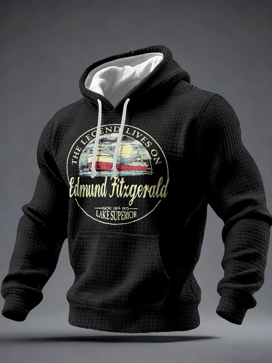 Men's Edmund Fitzgerald Legend Printed Hoodie