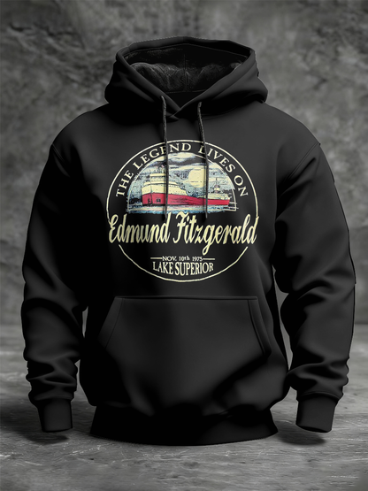 Men's Edmund Fitzgerald Printed Hoodie
