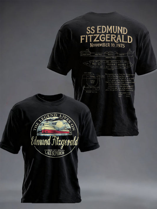 Men's Edmund Fitzgerald Printed T-shirt
