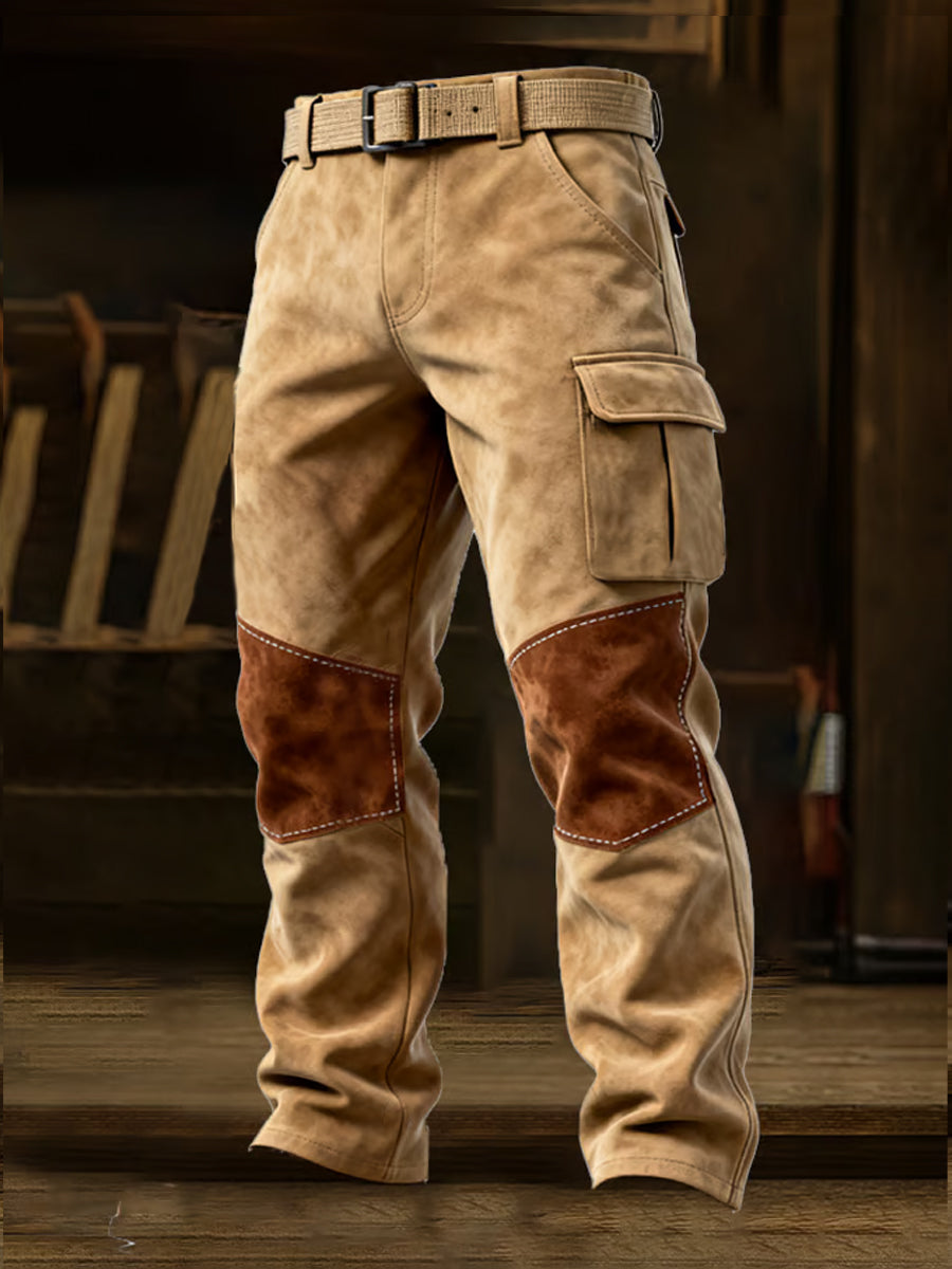 Men's Retro Business Style Casual Work Trousers