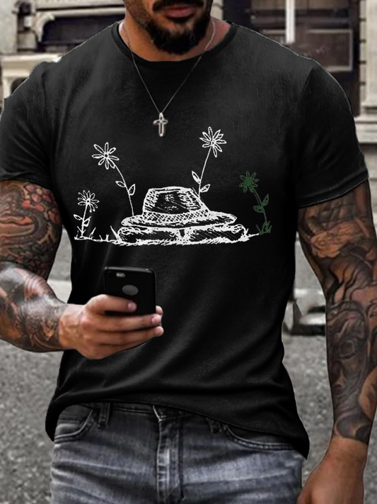 Men's Todd Snider imitation cotton short-sleeved T-shirt