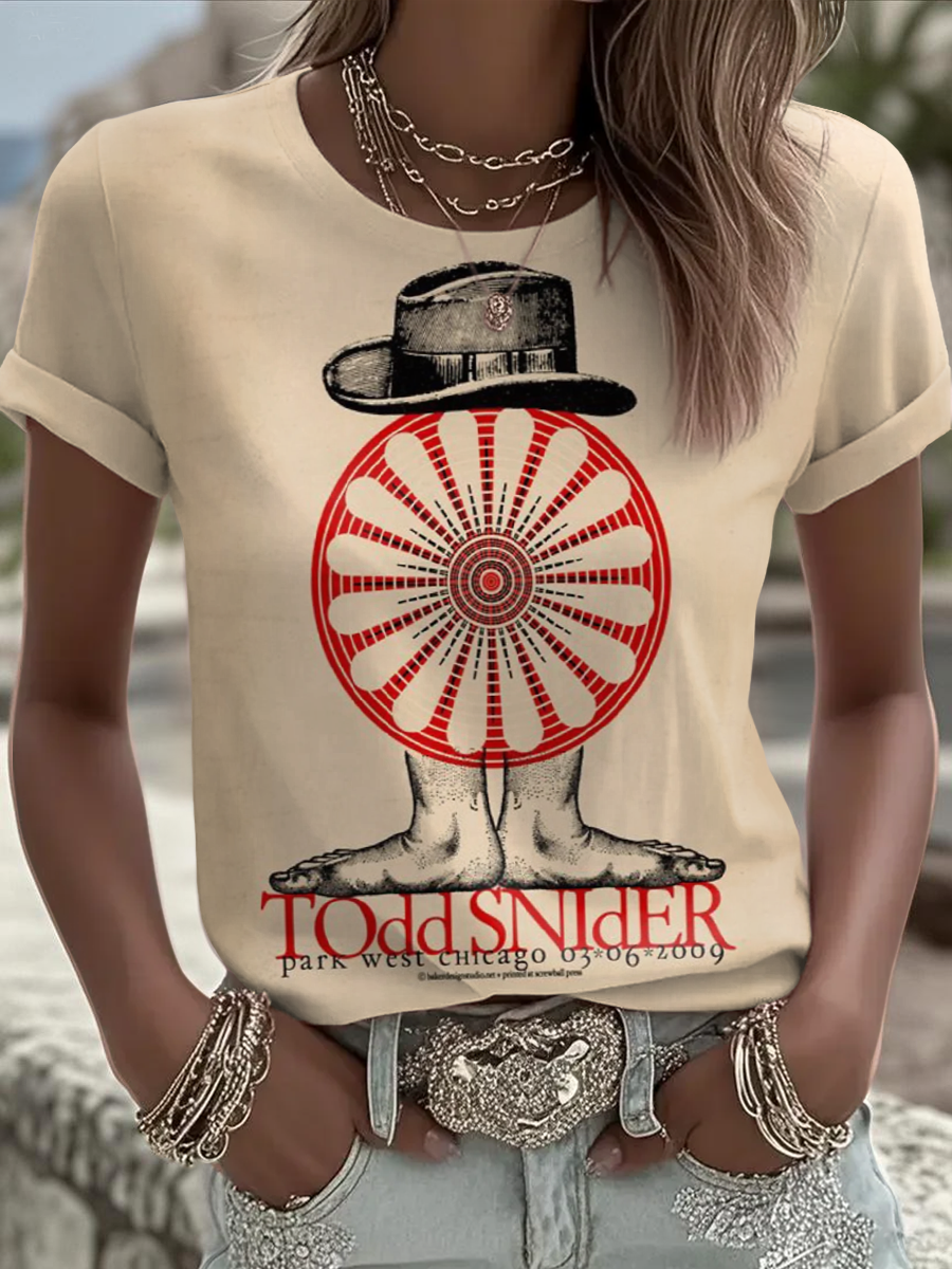 Women's Todd Snider short-sleeved T-shirt