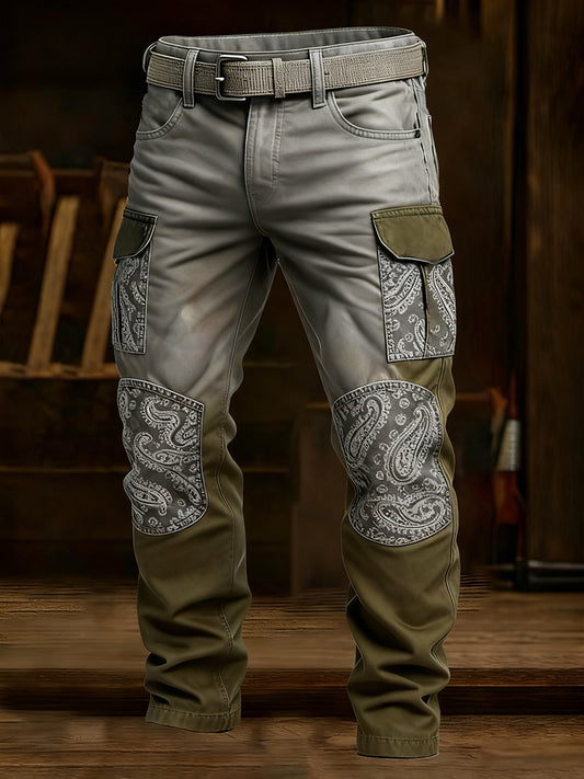 Men's Retro Business Style Casual Work Trousers