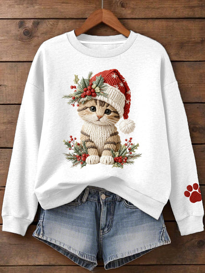 Women's Christmas Print Sweatshirt