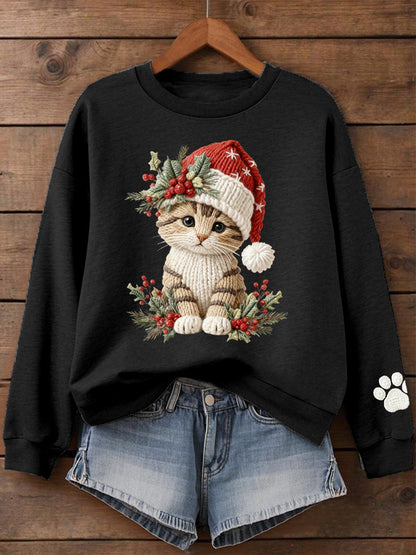 Women's Christmas Print Sweatshirt