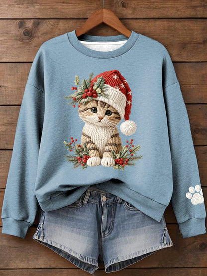 Women's Christmas Print Sweatshirt