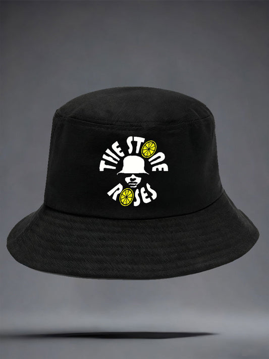 Unisex Roses Music Lover Lemon Printed Hat