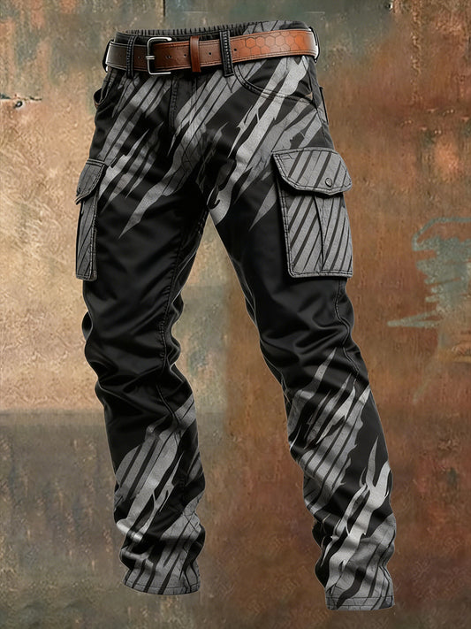 Men's Retro Business Style Casual Work Trousers