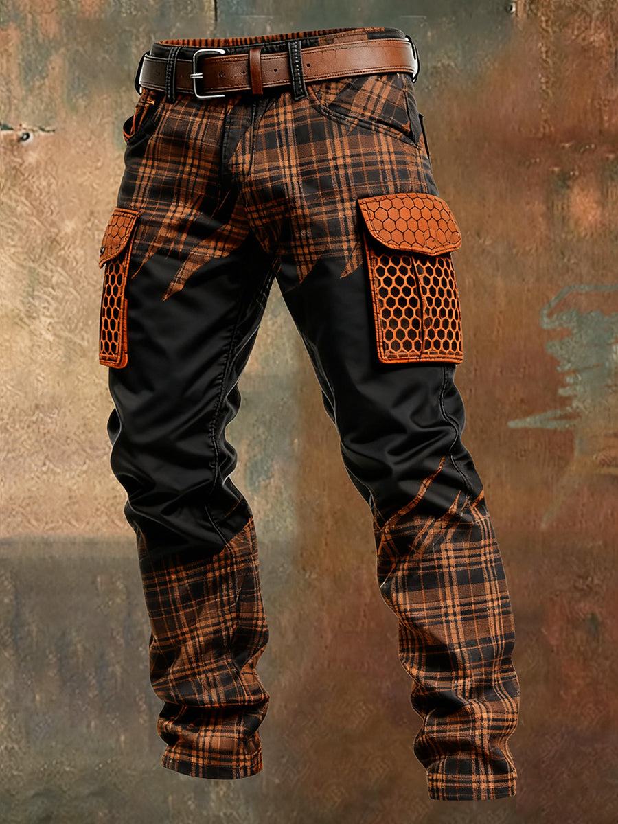 Men's Retro Business Style Casual Work Trousers