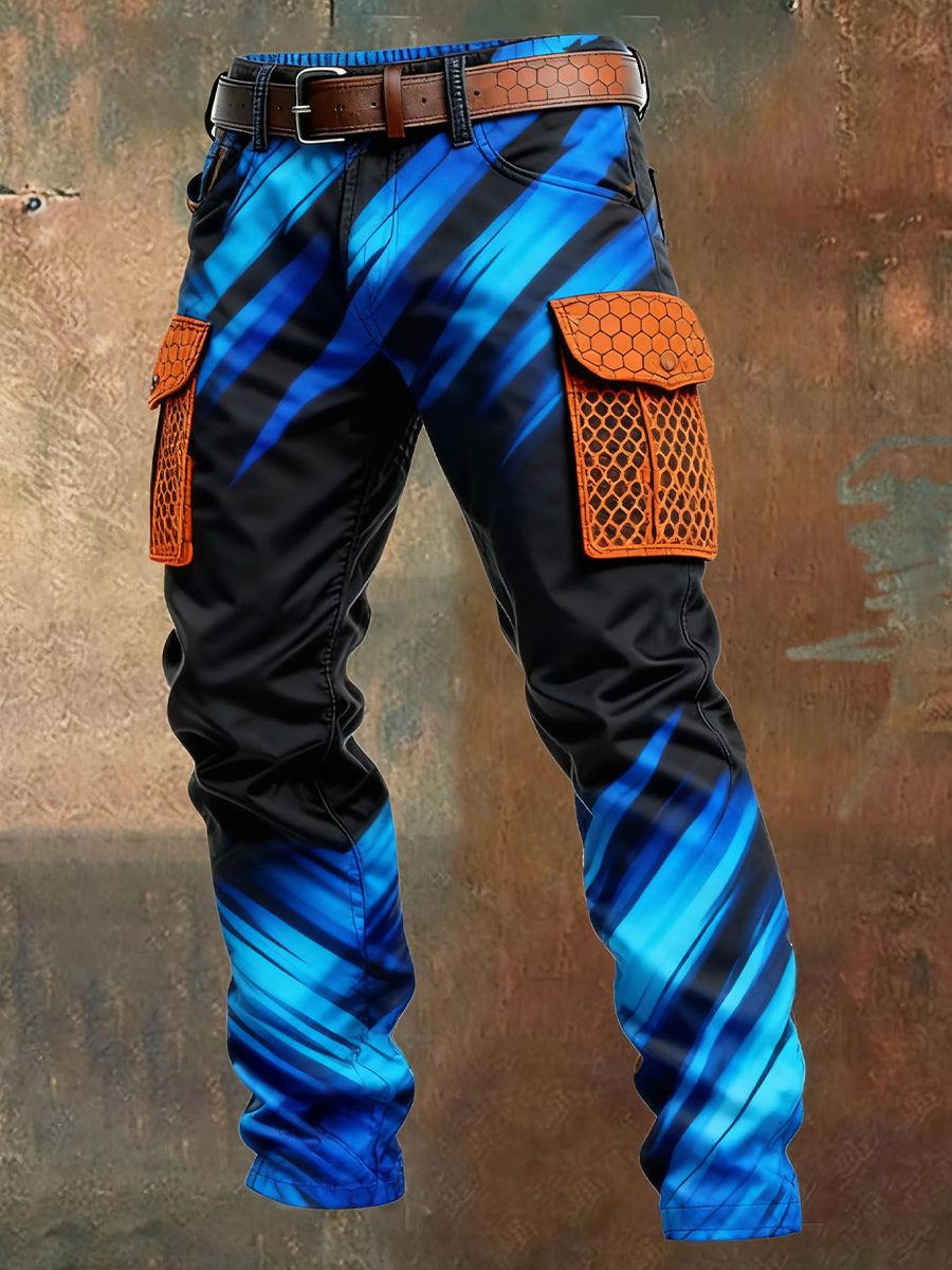 Men's Retro Business Style Casual Work Trousers