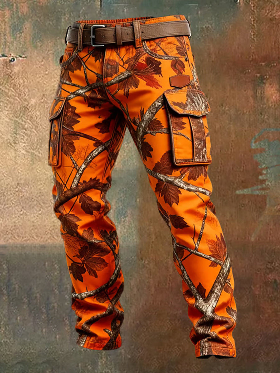 Men's Retro Business Style Casual Work Trousers