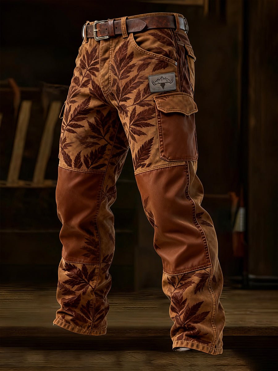 Men's Retro Business Style Casual Work Trousers
