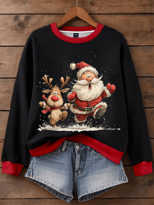 Women's Christmas Print Casual Sweatshirt