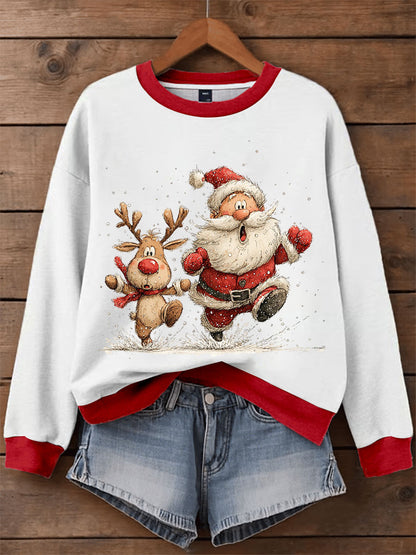 Women's Christmas Print Casual Sweatshirt