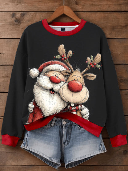 Women's Christmas Print Casual Sweatshirt