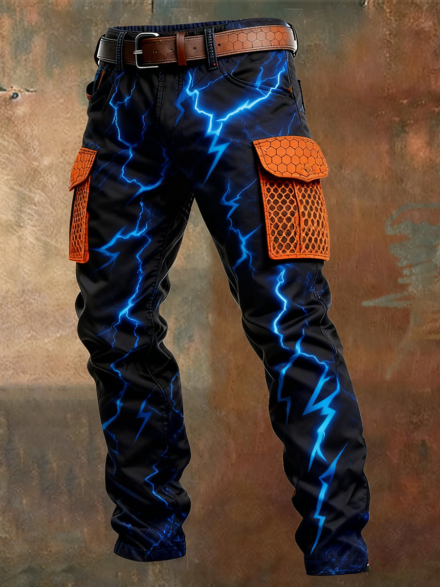 Men's Retro Business Style Casual Work Trousers