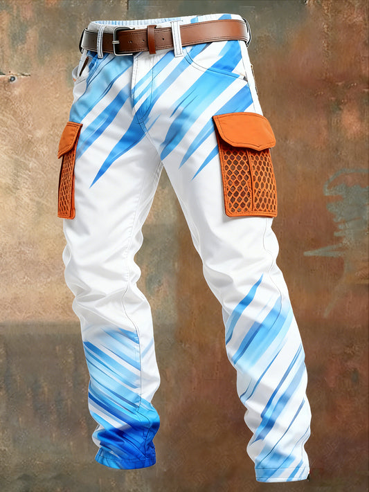 Men's Retro Business Style Casual Work Trousers