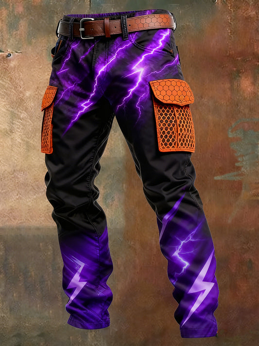 Men's Retro Business Style Casual Work Trousers