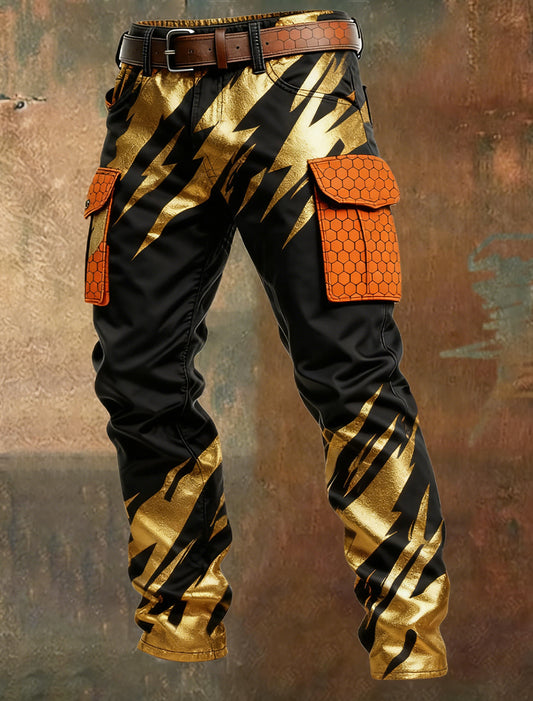 Men's Retro Business Style Casual Work Trousers