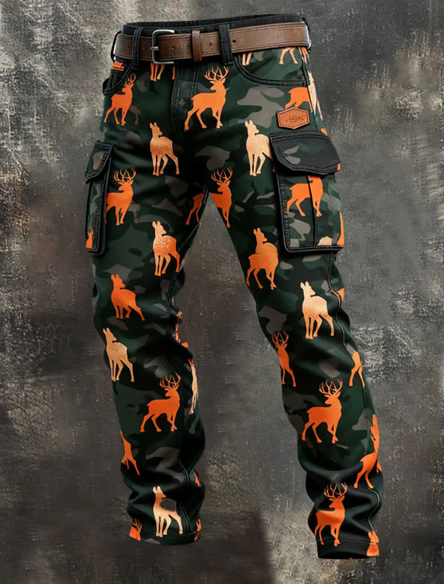 Men's Retro Business Style Casual Work Trousers