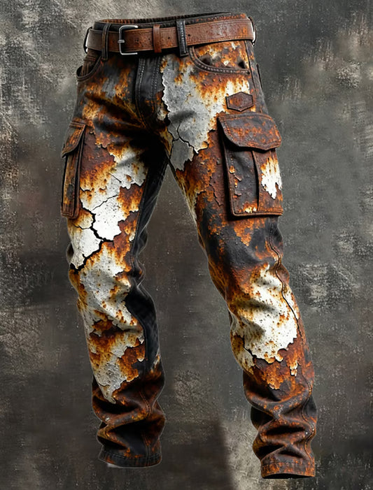 Men's Retro Business Style Casual Work Trousers