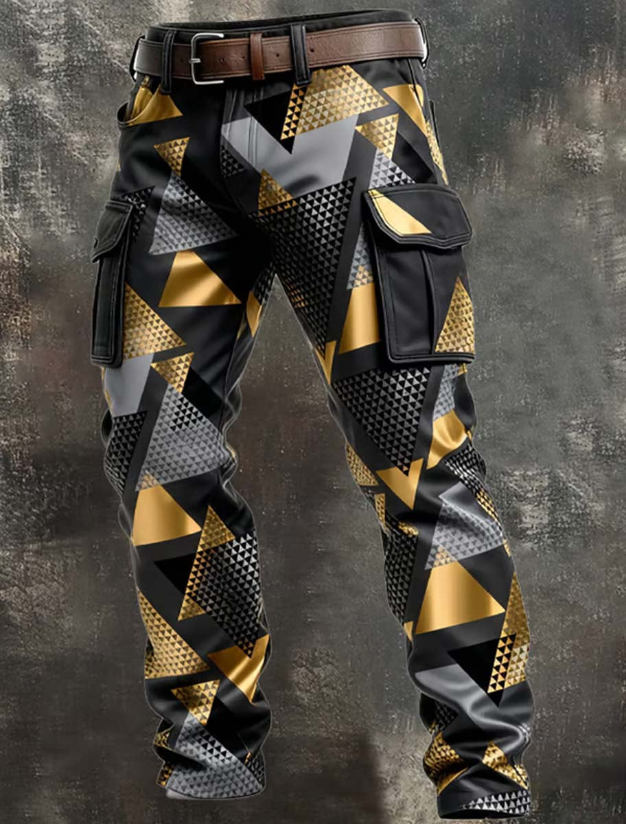 Men's Retro Business Style Casual Work Trousers