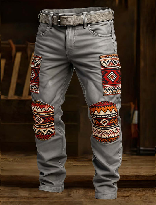 Men's Retro Business Style Casual Work Trousers