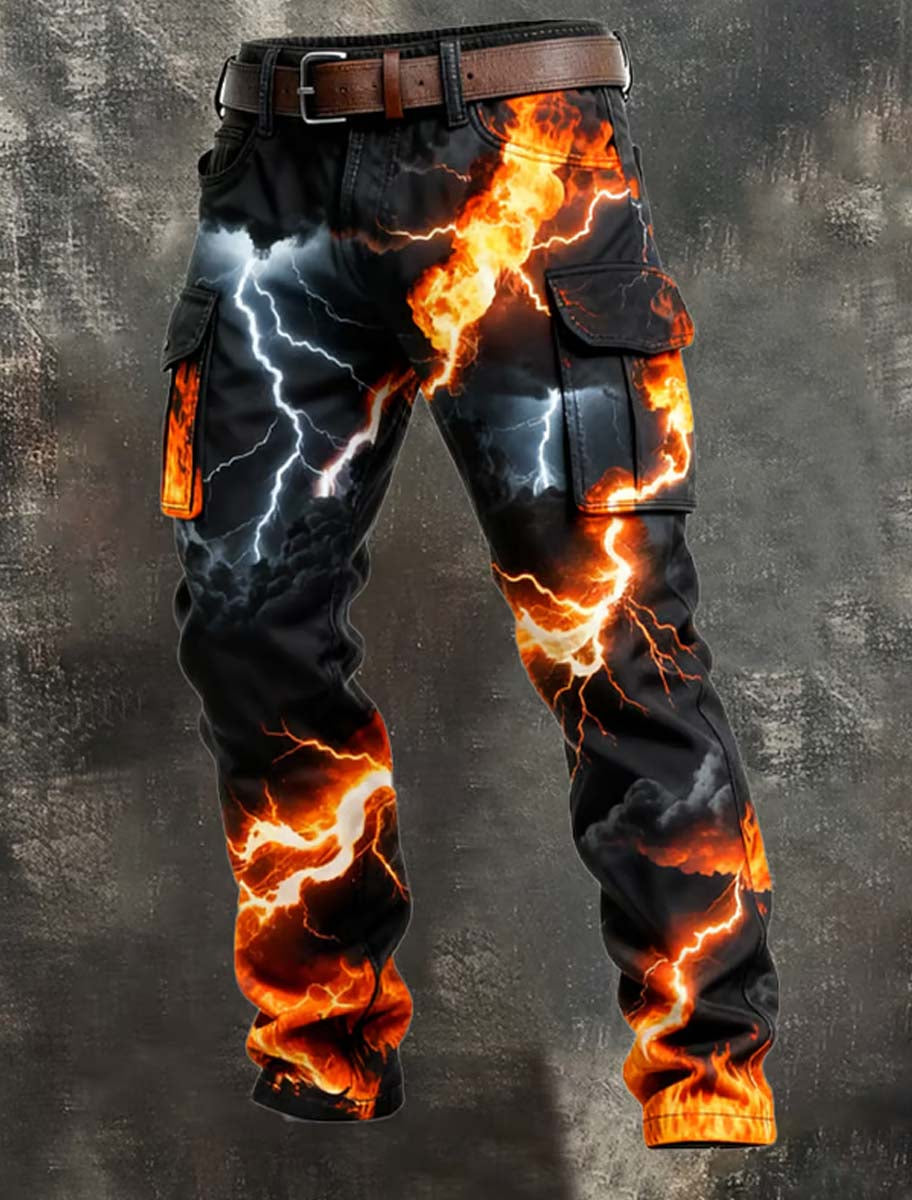 Men's Retro Business Style Casual Work Trousers