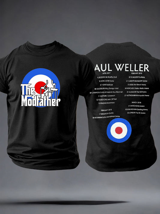 Men's The Modfather imitation cotton short-sleeved T-shirt