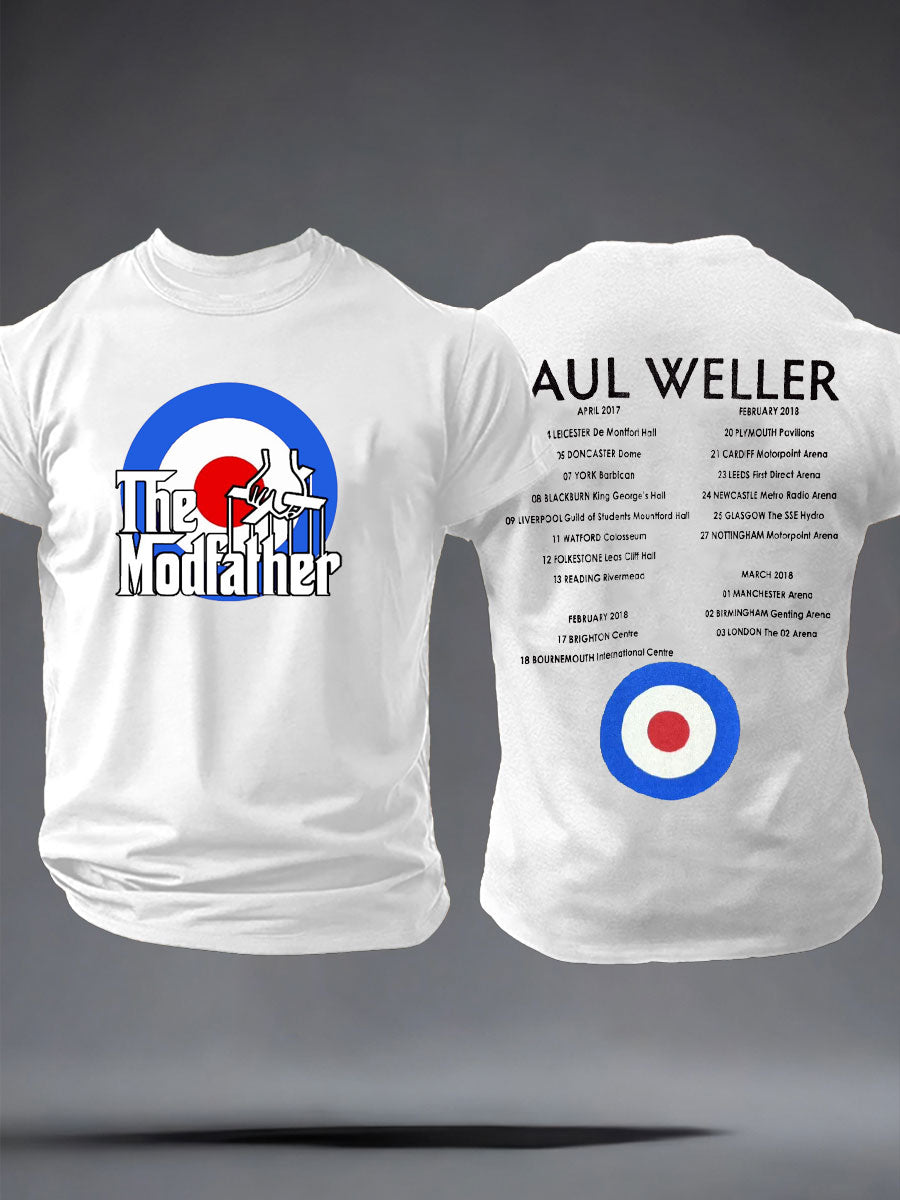 Men's The Modfather imitation cotton short-sleeved T-shirt