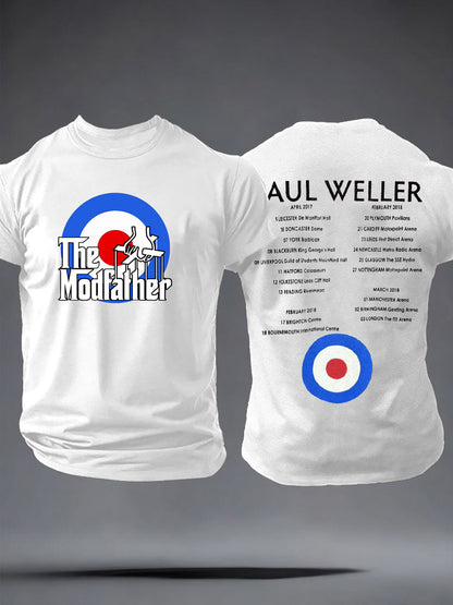 Men's The Modfather imitation cotton short-sleeved T-shirt