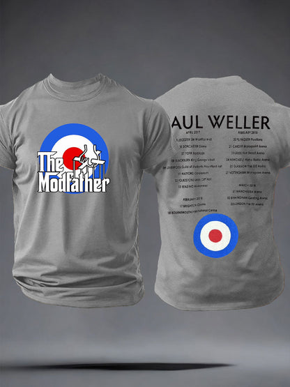 Men's The Modfather imitation cotton short-sleeved T-shirt