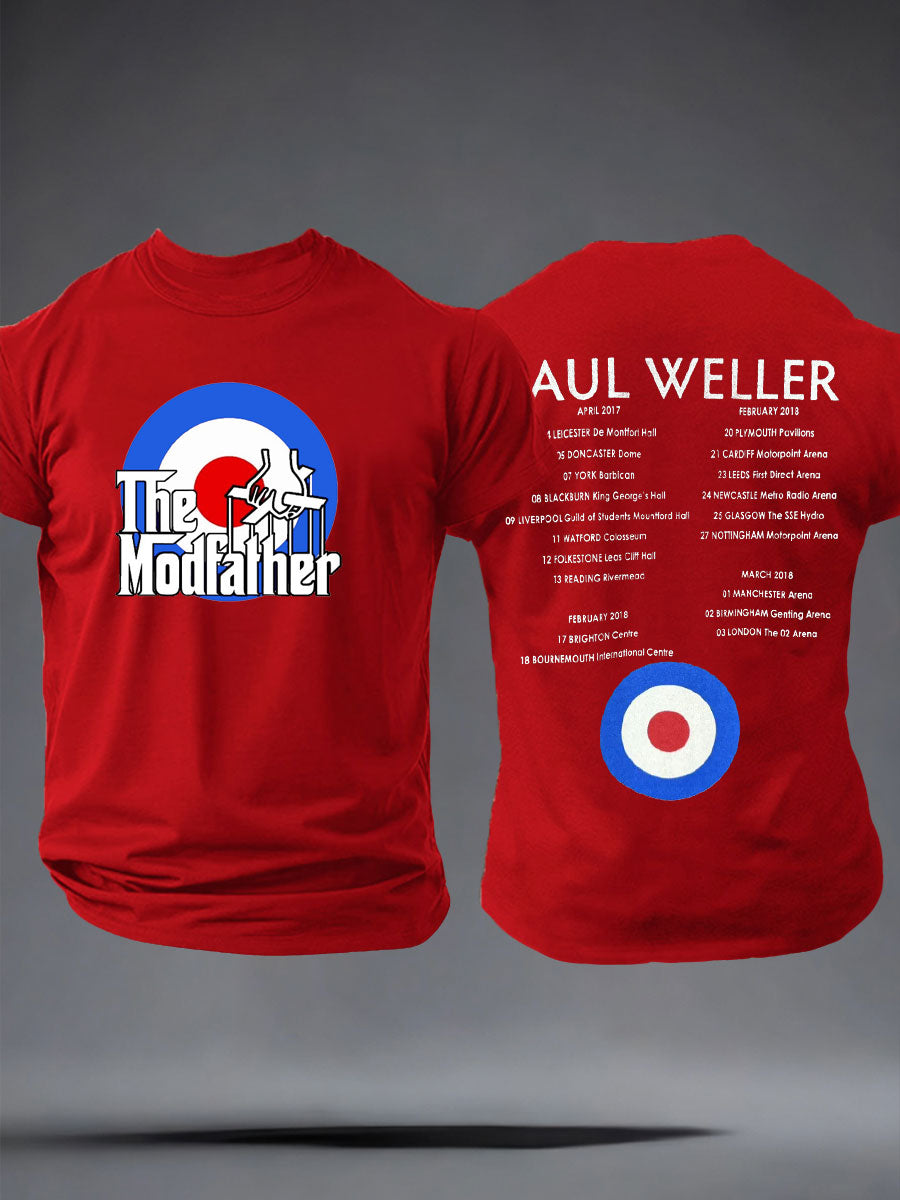 Men's The Modfather imitation cotton short-sleeved T-shirt