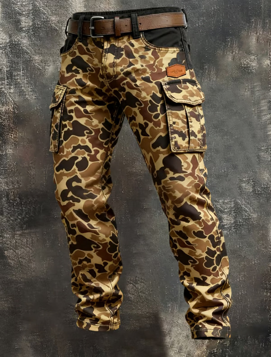 Men's Retro Business Style Casual Work Trousers