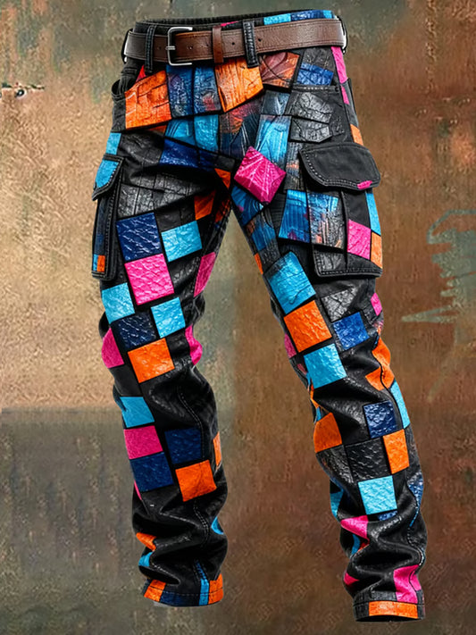 Men's Retro Business Style Casual Work Trousers