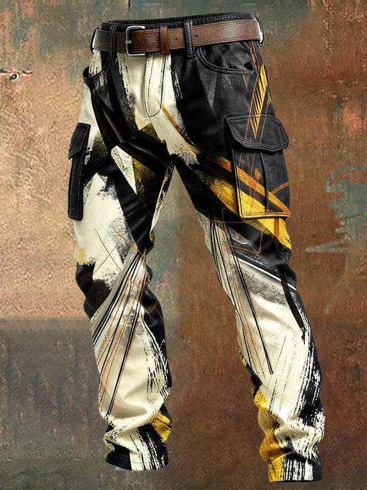 Men's Retro Business Style Casual Work Trousers