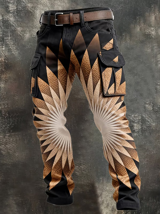 Men's Retro Business Style Casual Work Trousers