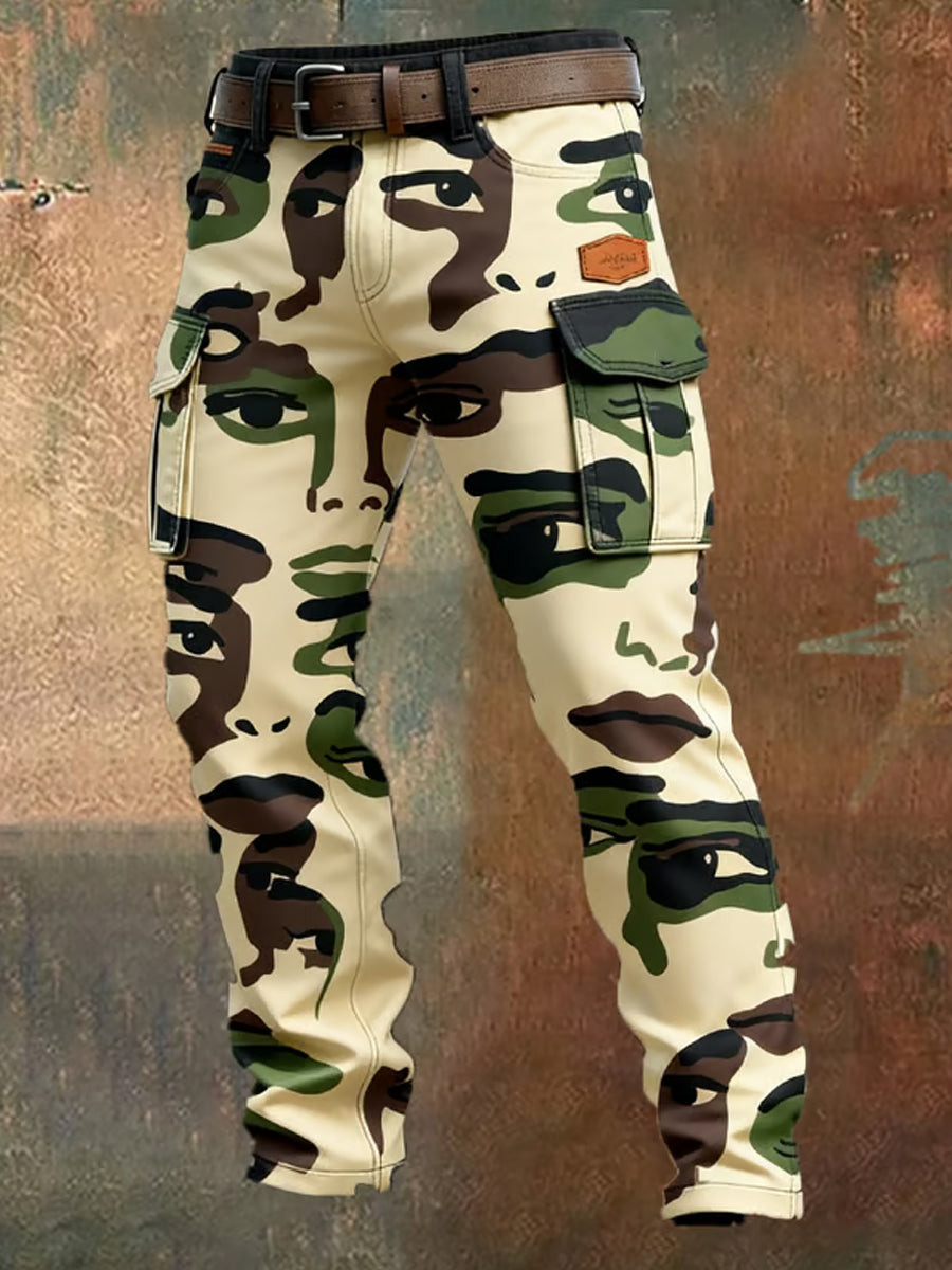 Men's Retro Business Style Casual Work Trousers