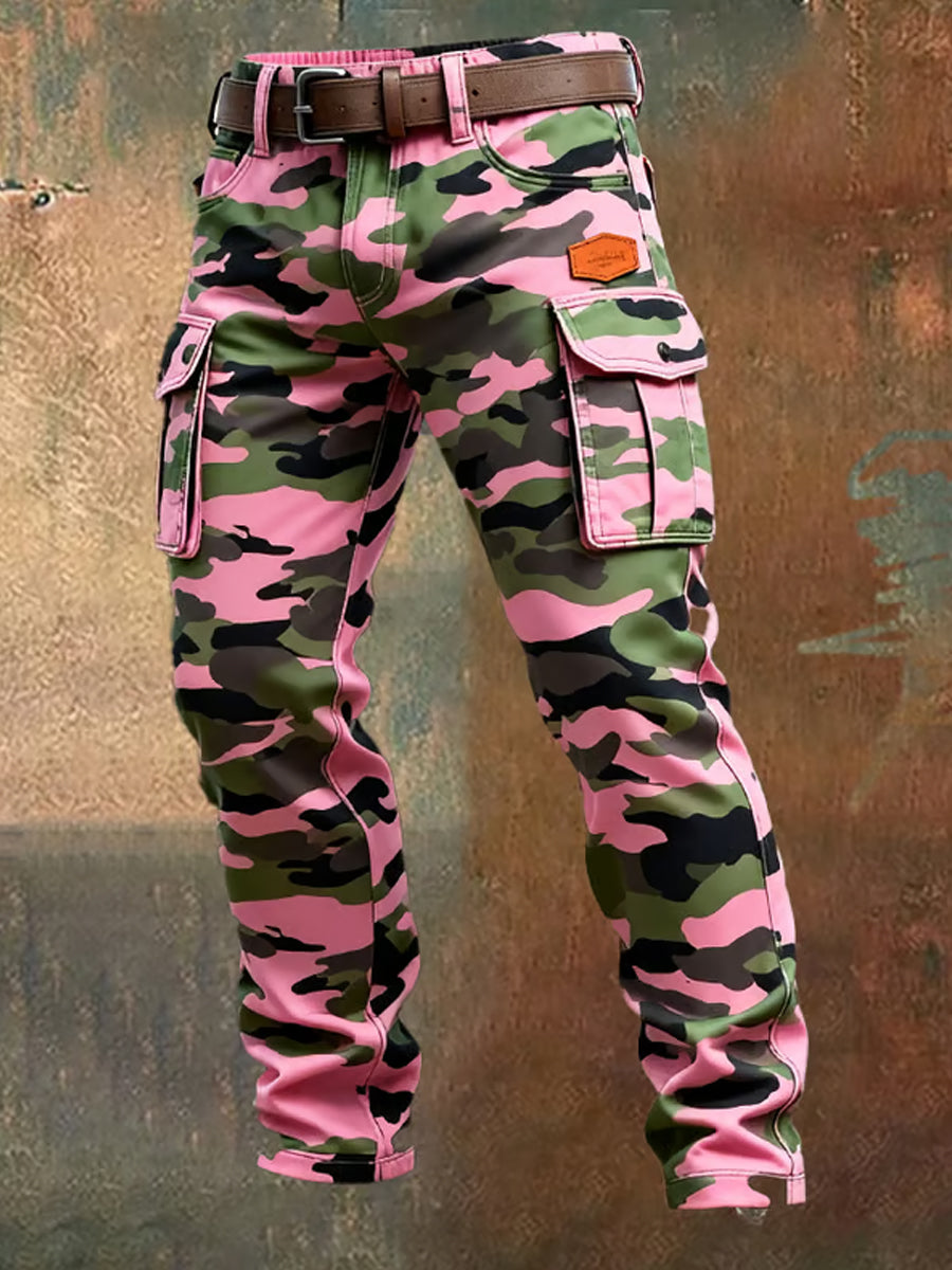 Men's Retro Business Style Casual Work Trousers