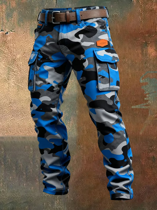 Men's Retro Business Style Casual Work Trousers