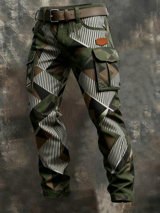 Men's Retro Business Style Casual Work Trousers