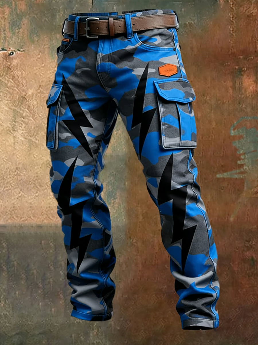 Men's Retro Business Style Casual Work Trousers