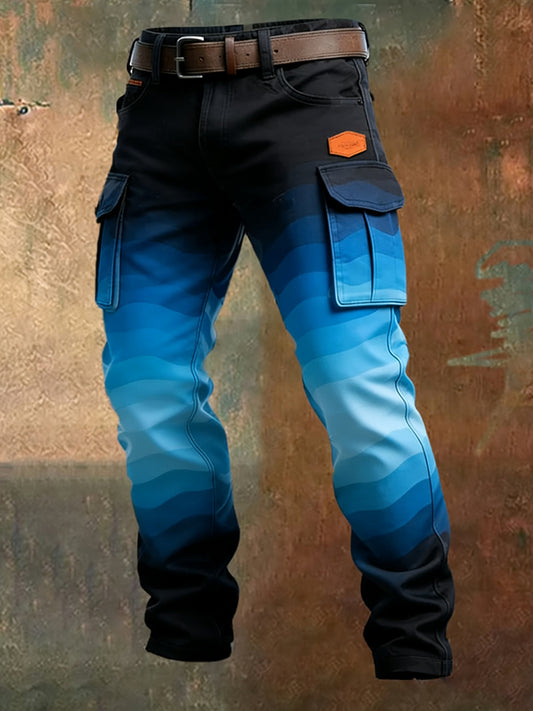 Men's Retro Business Style Casual Work Trousers