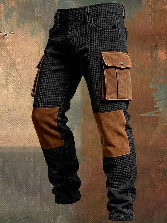Men's Retro Business Style Casual Work Trousers
